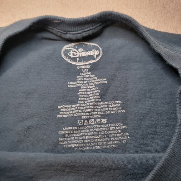 Walt Disney Grumpy Blue T-Shirt Men’s Large “I’m Grumpy Don’t Make It Worse” - Picture 6 of 6